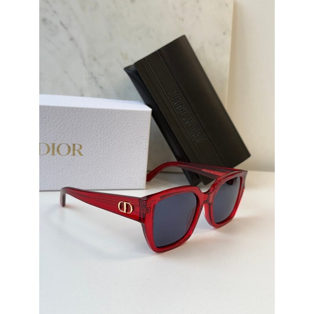 NEW Dior DiorGlow S1I Cat Eye Sunglasses in Red - Picture 2 of 6